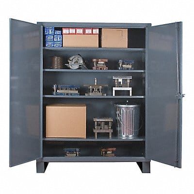 Storage Cabinet 78 x36 x18 Gray 4Shlv