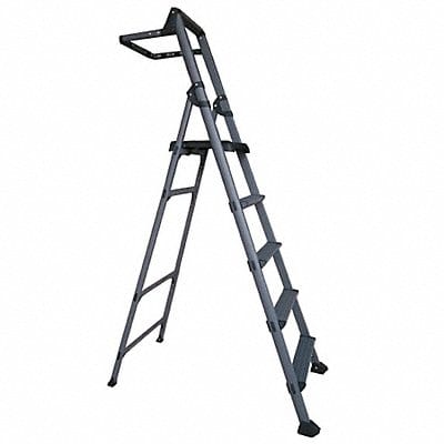 Platform Stepladder 59 Aluminum 300 lb.