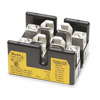 Fuse Block 31 to 60A T 2 Pole