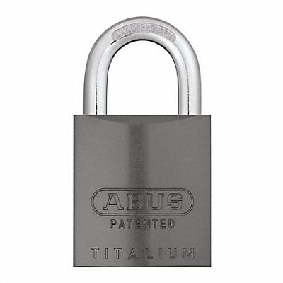 Keyed Padlock 15/16 in Rectangle Black