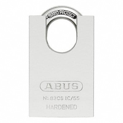 Keyed Padlock 31/32 in Rectangle Silver