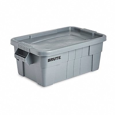 F8714 Storage Tote Gray Solid Plastic