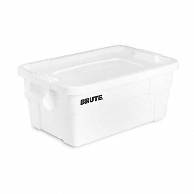 F8714 Storage Tote White Solid Plastic