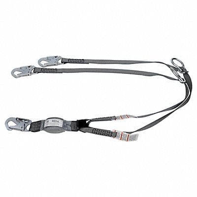 Shock-Absorbing Lanyard Gray