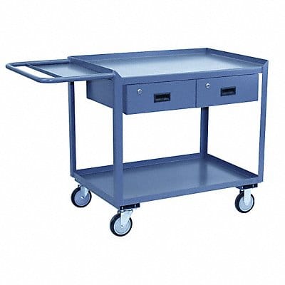 Mobile Wrkstion Steel 48 L 24 W 2 Shelf