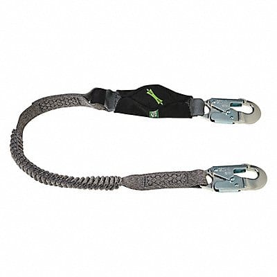 Shock-Absorbing Lanyard Black/Gray