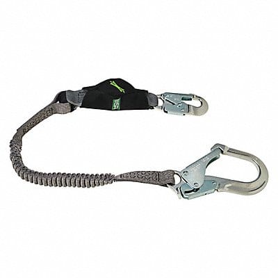 Shock-Absorbing Lanyard Black/Gray