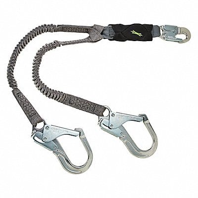 Shock-Absorbing Lanyard Black/Gray