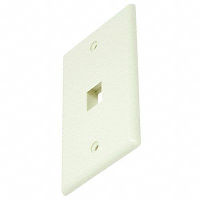 WallPlate Blank Keystone 1 Hole Ivory