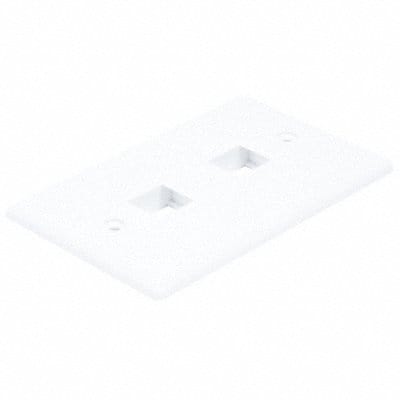 WallPlate Blank 2 Hole White