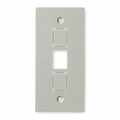 Three-Jack Faceplate White PVC Plates