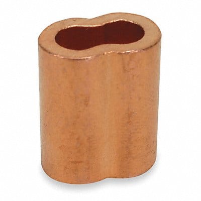 Wire Rope Sleeve 1/4 In Copper PK25