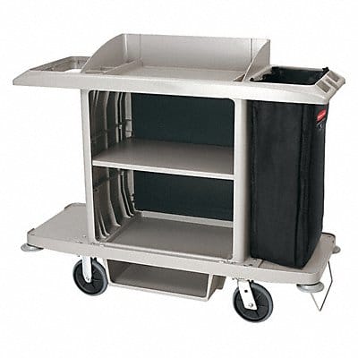 Housekeeping Cart 50 in H 30 gal Cap.