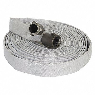 Fire Hose 50 ft White Polyester