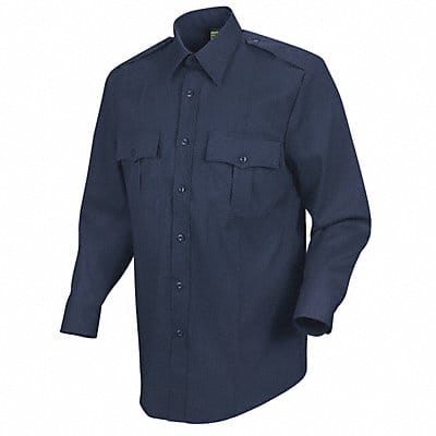 New Dimension Stretch Dress Shirt M Navy