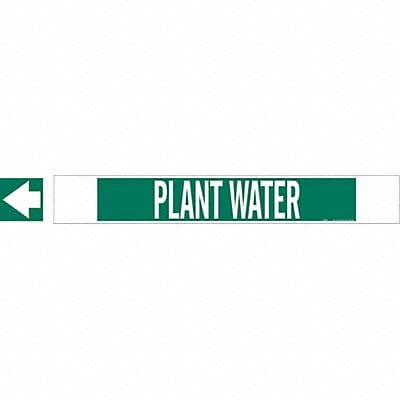 Pipe Marker Plant Water 4 in H 24 in W