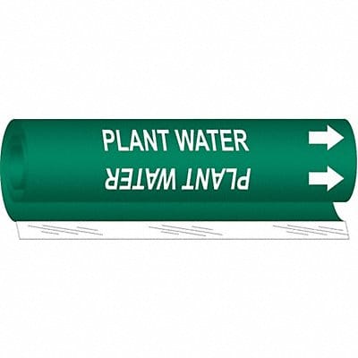 Pipe Marker Plant Water 9 in H 8 in W