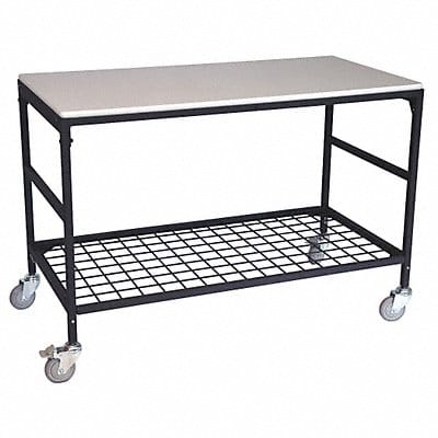 Adjustable Mobile Work Table 26 in W