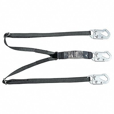 Shock-Absorbing Lanyard Gray