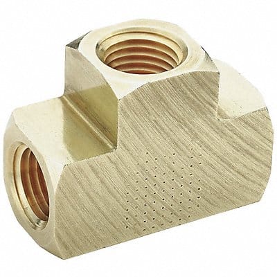 Extruded Tee Brass 3/8 in Pipe Size FNPT