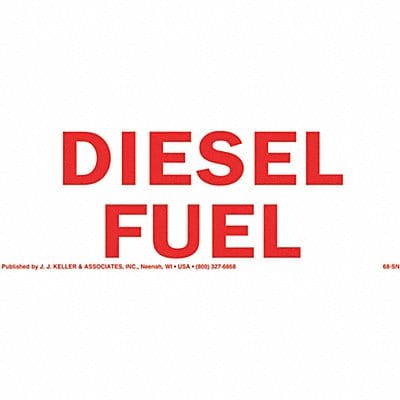 Hazmat Sign Diesel Fuel Small