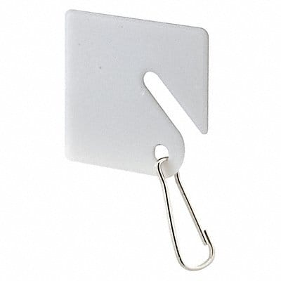 Key Tags Square Plastic Hook PK100