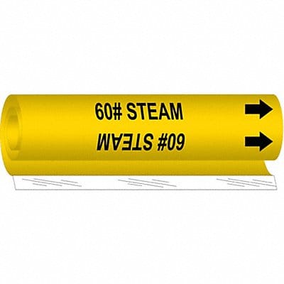 Pipe Marker 60# Steam 26 in H 12 in W