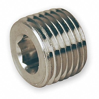 Hollow Hex Head Plug 316L SS 1/4 in