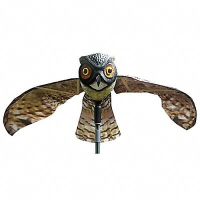 Owl Decoy 7 in H Black/Brown