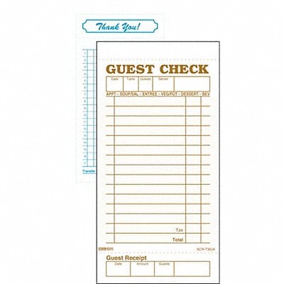 Guest Checks  Receipts PK50