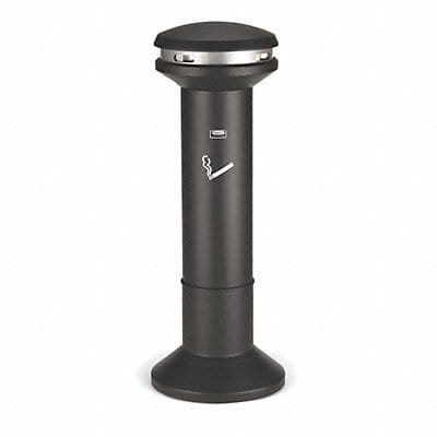 Cigarette Receptacle 6-11/16 gal Black