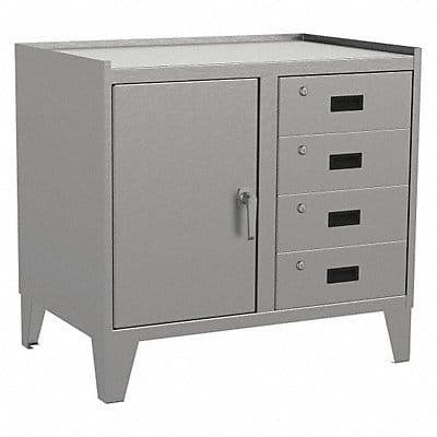 Combo Drawer Cabinet 34 H 36 W Gray