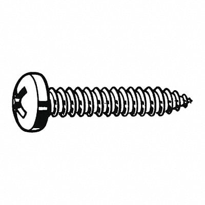 Sheet Metal Screw Pan #6 1/4 in PK100