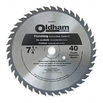 Circular Saw Blade 7 1/4 in Blade