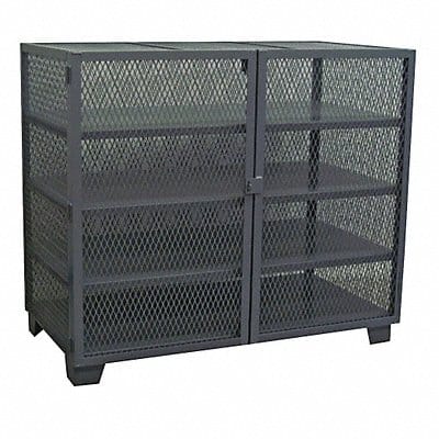 Shelving Cabinet 54 H 48 W Black