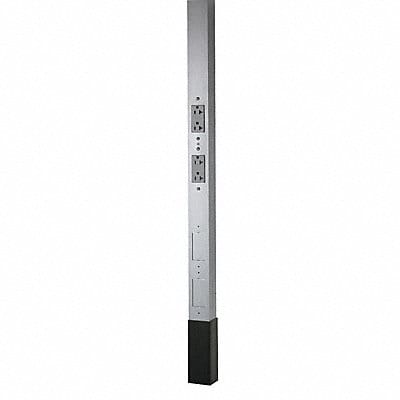 Service Pole Silver 15 ft 2 L 2.13 W