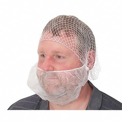 Beard Cover PP White Universal PK100