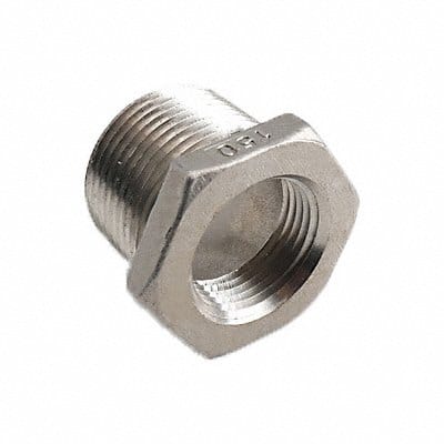 Hex Reducing Bushing 316 SS 3/4 x 3/8 in