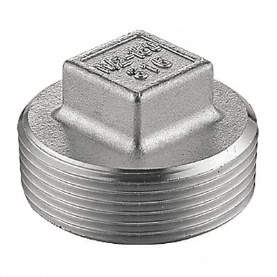 Square Head Plug 304 SS 1/8 in MNPT