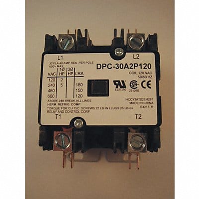 Defn Purpose Contactor 30A 2-Pole 120VAC