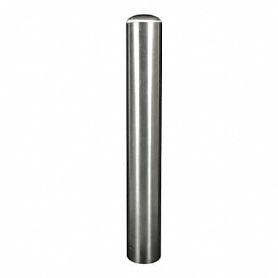 Bollard 48 in H Silver Stainless Steel