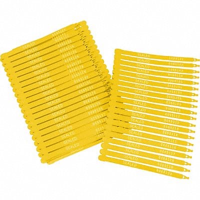 Strap Seals Yellow Unfinished PK100