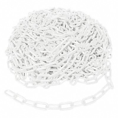 Plastic Chain 1-1/2 In x 100 ft White