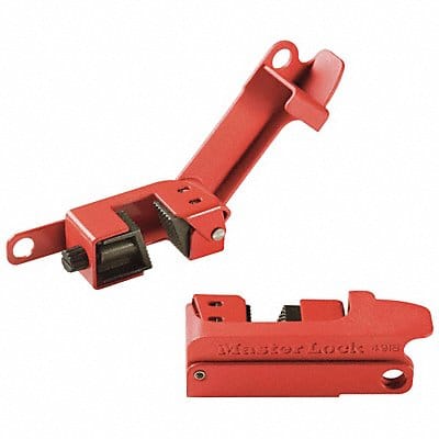 Circuit Breaker Lockout Toggle Steel Red