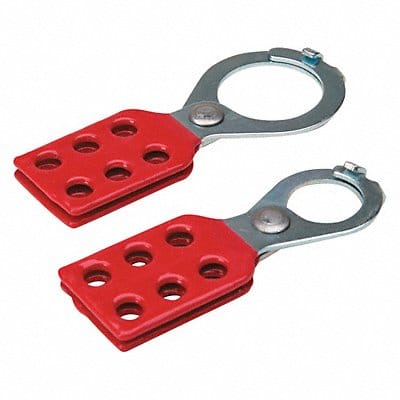 Lockout Hasp 6 Lock Red