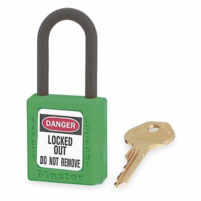 D1942 Lockout Padlock KD Green 1-3/4 H