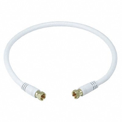 Coaxial Cable RG-6 18 AWG 1 ft 6 White