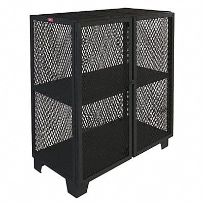 Shelving Cabinet 54 H 60 W Black