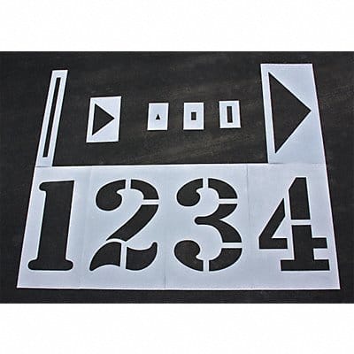 Athletic Stencil Track  Field 36in 1/16