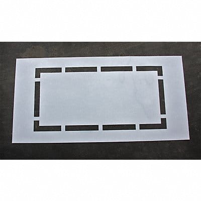 Athletic Stencil Batters Box 36 in 1/8